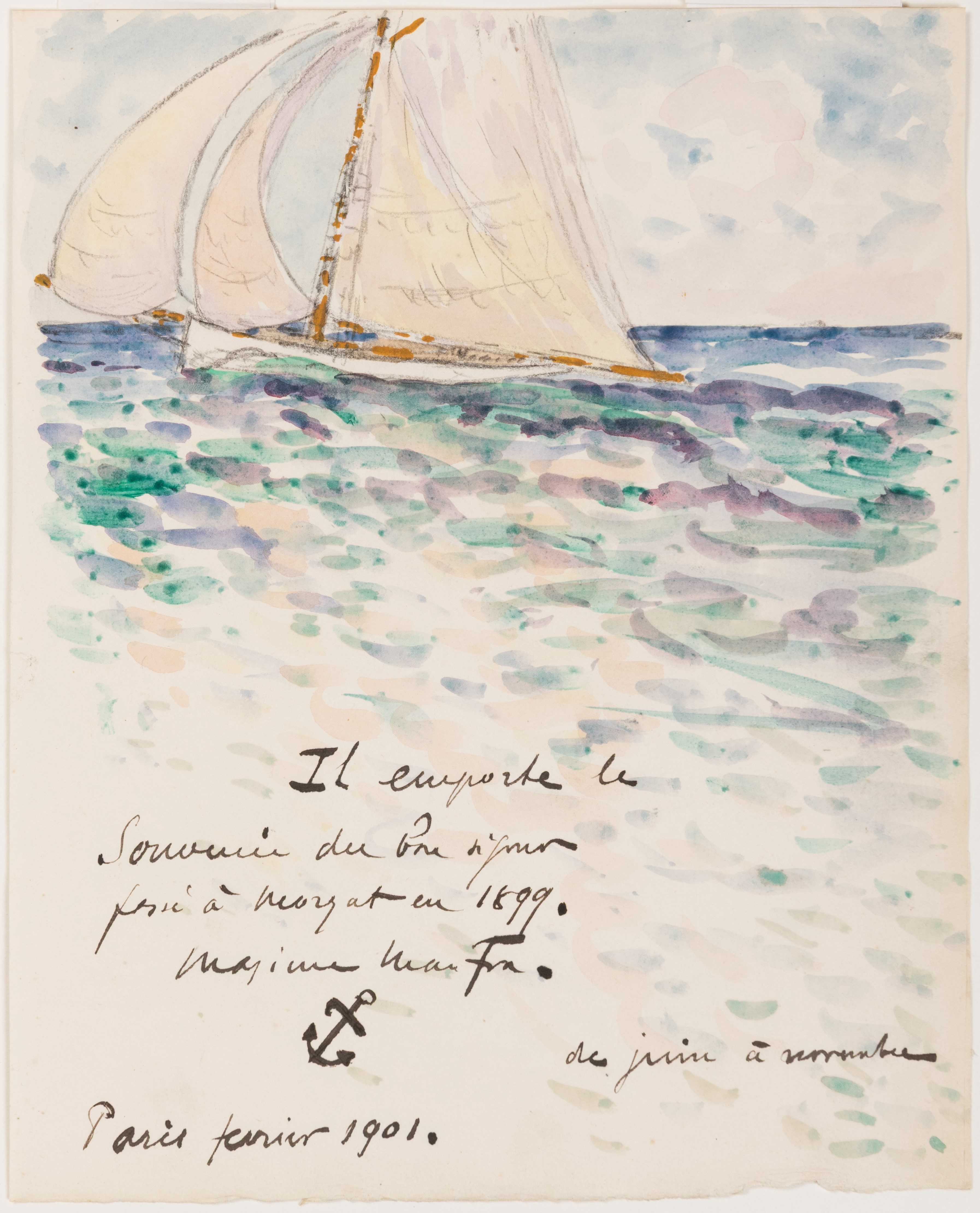 Sailboat near Morgat, Brittany